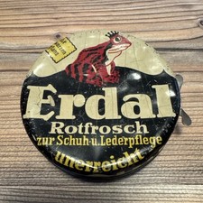 Erdal Rotfrosch unerreicht Schuhcreme Blechdose RARITÄT