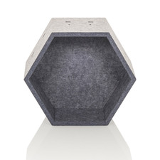 hjh OFFICE FLEXMIUT STORE S Akustik Trennwand Schallabsorber PET grau 