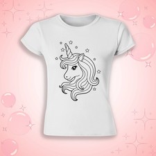 Einhorn T-Shirt zum Ausmalen