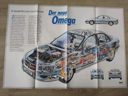 Opel omega poster start - opel,