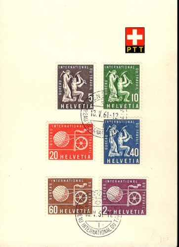 Schweiz 1961 ptt blatt mit - schweiz,