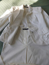 Damen Kostüm Hosenanzug Weiß  2tlg. Jacke Gr. N4/40 (eher 38) Hose N3/38