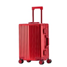 Aluminium Reisekoffer rot 77