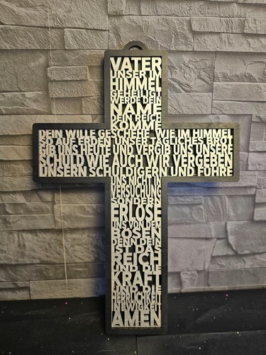 Holz kreuz vater unser - kreuz,