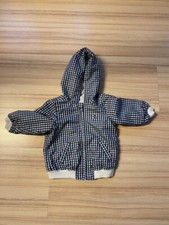 Baby - Jacke - Kariert - Kapuze -  Benetton- Gr.68
