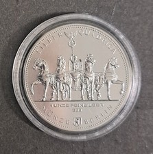 Quadriga 2010 1 Unze Silber in Kapsel 