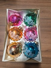 6 DDR Weihnachtskugeln