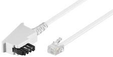 6m Telefon Kabel TAE F Stecker RJ11 Stecker universal Belegung für Modem Fax AB