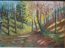 ::ÖLGEMÄLDE HERBSTWALD
