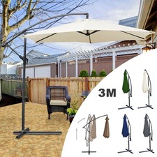 Sonnenschirm Kurbelschirm Ø300cm Ampelschirm/Marktschirm/Balkonschirm UV-Schutz