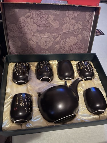 Chinesisches tee set schwarz - -,