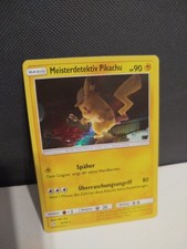 Meisterdetektiv Pikachu Holo 10/18 Pokemon Karte Deutsch Near Mint