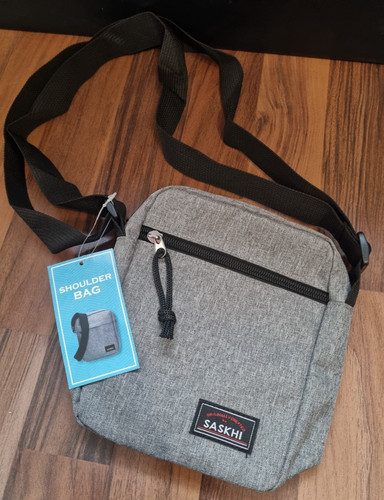 Schultertasche grau neu - neu, ca