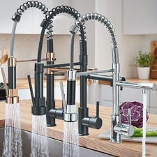 Wasserhahn Küchenarmatur Ausziehbar Brause 360° Küche Edelstahl Einhandmischer