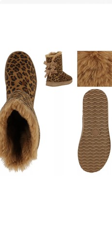 Leopard winter boots - winter,