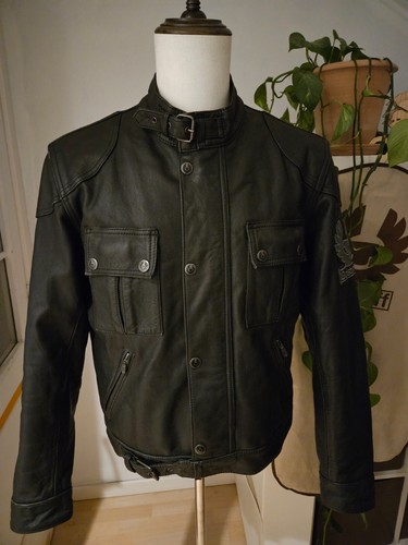 Belstaff leather blouson - belstaff,