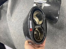 Akrapovic Kohlefaser & Edelstahl Auspuffblenden Audi RS3 RS4 RS5 RS6 RS7