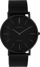 SALE Oozoo Vintage Armbanduhr Milanaiseband schwarz Ø40mm C8150mb