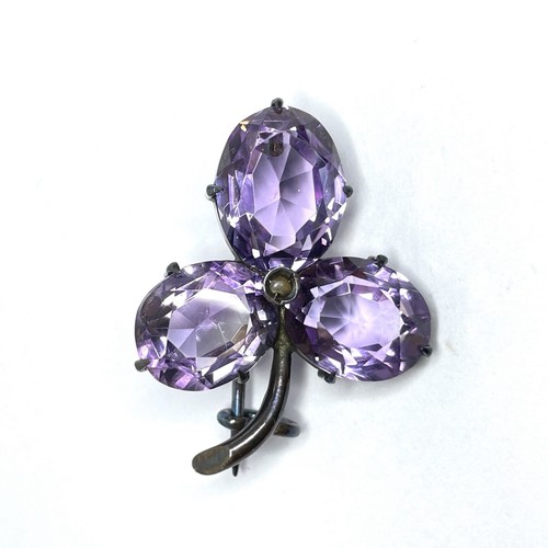 Vintage silber kleeblatt - silber,