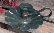 ❤️Kerzenleuchter Kerzenständer  Stabkerze Metall dunkelgrün/grau/rost + NEU +