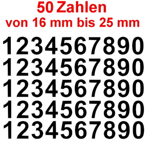 Zahlen nummern schwarz - nummern,
