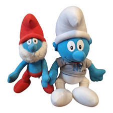2x Peyo Schlumpf Stofftier Kuscheltier Plüsch Set Papa Schlumpf  + I Love NY