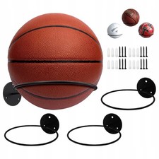 4 Stück Wandhalterung Ball Rack Ballhalterung Wand Metall Ballhalter Schwarz DE