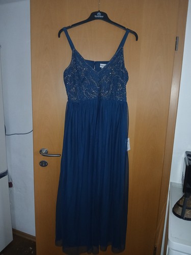 Abendkleid mit perlenstickerei - mit,