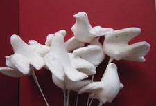 12 Tauben an Draht für die