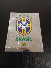 Nr. 254 Sticker WM 2011 World Cup Panini Wappen Brasilien Glitzer  ungeklebt