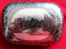 c.1880 Russische Tabatiere 84-Zolotniki Hlg. Georg Silber Tula/Niello Dose Etui