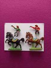 DDR Cowboy gummiindianer 2 x Morris 2 Pferde org DDR