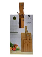 Schneidebretter, Bambus, 3 Stück Holzbrett