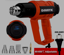 DSUNYK 2500W elektrische Heißluft Pistole industrielle Heißluft Gebläse neu OVP