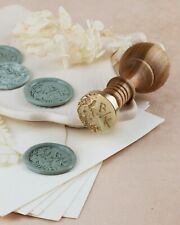 gravurART Siegelstempel personalisiert d25mm mit Initialen Design Sophia