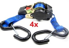 4x Automatik Spanngurt mit Sicherung 25mm Ratschenspanngurt Zurrgurt Angebot