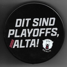 Eishockey Puck EISBÄREN BERLIN PLAY OFF  2025     DEL NHL