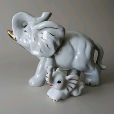 Elefant weiß & gold
