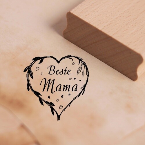 Motivstempel beste mama - beste,