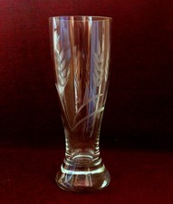 Edles Weizenbier-Glas mit Korn-Gravur / 0,5 L / Bierglas graviert - Weizenähren