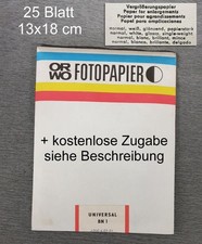 25 Blatt DDR Fotopapier ORWO