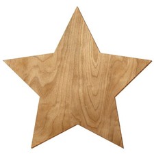 Holz Stern aus Birke rustikal