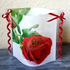 Tischdekoration zum 80