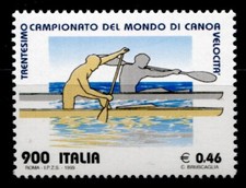 Kanu-Weltmeisterschaften. Einer-Kanadier, Einer-Kajak. 1W. Italien 1999