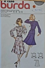 Retro Schnittmuster 60er Rock&Bluse Gr. 42+44 burda  21326