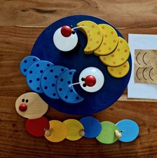 HABA Deckenlampe Raubenlicht Wandlampe Kinderlampe Raube + Gaderobenleiste Raube