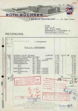 Roth Büchner 1940 Berlin Tempelhof Rotbart Rasierklingen MOND Extra Neustrelitz