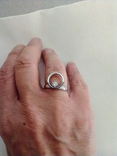 Diamant Ring Weißgold 750/18 K Diamant 0,2ct Designer Massiv