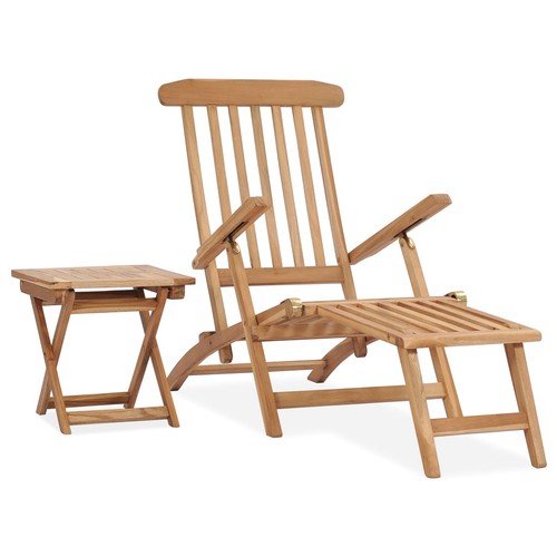 Teak liegestuhl mit - liegestuhl,