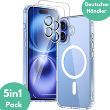 MagSafe Hülle für iPhone 17 Schutzglas Panzerfolie Kamera Display Case Bumper 9H